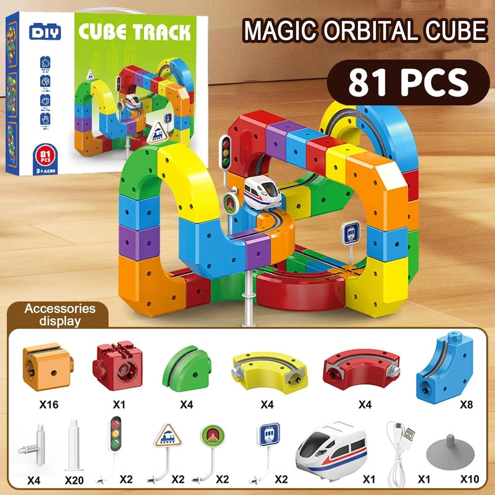 Electric Train Toy Set